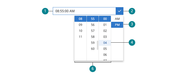 Timepicker precise